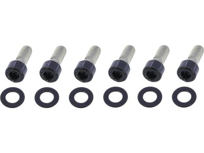 Exhaust Screw Kits Gloss Black Powder Coated