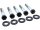 Sprocket/Pulley Screw Kit 5 Hex Head Screws, 5 Washers Gloss Black Powder Coated