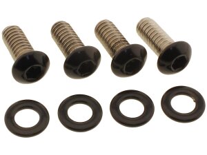 Front Fender Screw Kits Gloss Black Powder Coated