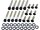 Primary Cover Screw Kit For Touring Satin Black Powder Coated