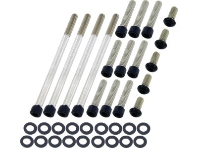 Primary Cover Screw Kit For Softail Satin Black Powder Coated