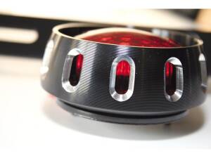 Miles LED Taillight LED, Red Lens, Metal Housing Black...