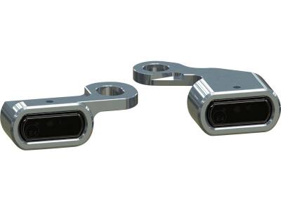 Stripe LED Blinker Aluminium Polished Light Smoke LED