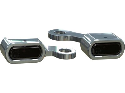 Stripe LED Blinker Aluminium Polished Light Smoke LED