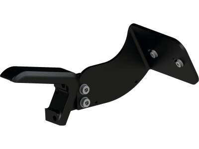 Medium Pro Side Mount License Plate Bracket Black Satin