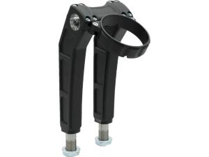 Clubstyle Riser Kit Height: 9", For 1 1/4" Handlebar, Round Instrument Black Satin