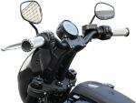 Clubstyle Riser Kit Height: 9", For 1 1/4" Handlebar, Round Instrument Black Satin