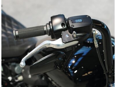 SP-S Grips Black Cut Anodized 1" Throttle Cables