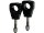 2" Straight Riser Non-Drilled, 1 1/4" Clamp Diameter Black