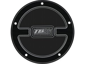TB-S Clutch Cover Black Cut Anodized