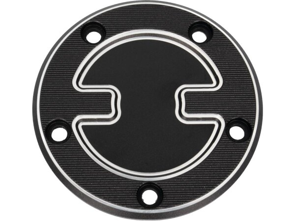 TB-S Timer Cover Black Cut Anodized