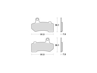 Sinter Street Replacement Brake Pads Sinter Front