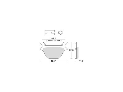 Organic Replacement Brake Pads Organic Rear