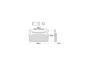 Organic Replacement Brake Pads Organic Rear