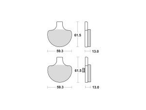 Organic Replacement Brake Pads Organic Front