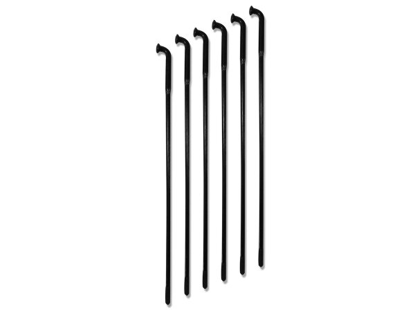 TTS Spoke Set, 18" long, black chrome