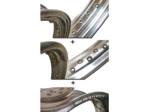 TTS Spoke Set, 21" long, black chrome