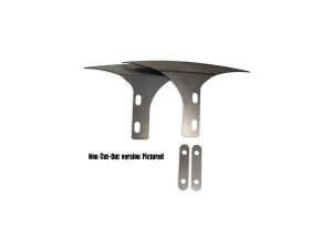 Cut Out Front Fender Side Plate Raw