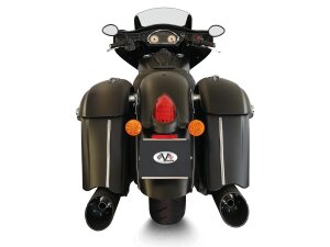 Double Slip-On Muffler Set Endcap Banger Black Ceramic Coated