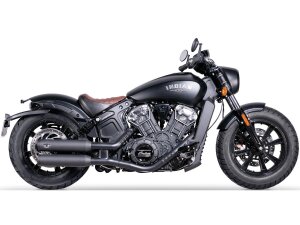 Double Slip-On Muffler Set Endcap Chubby Black Ceramic...