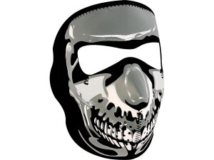 Chrome Skull Neoprene Full Face Mask