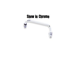 3/8-24 Tube Fitting with 90° and 120° bend Black