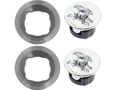Aircraft Style Gas Cap Set, non-locking Gas Cap Kit Non-Locking Gas Cap Kit with Vented and Non-Vented Cap