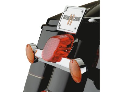 Laydown Taillight Lens red black out style lens