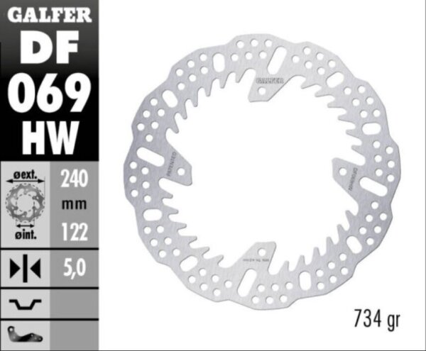 Brake Disc Fixed Shark Rear