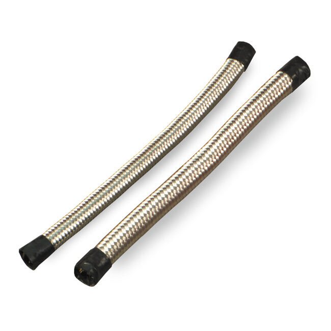 Braided hose 1/4" (6mm). Stainless clear | Lieferumfang: Nur ein Teil des abgebildeten Artikels.