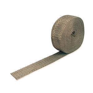 Thermo-Tec, exhaust insulating wrap. 1" wide. Carbon Fiber | Lieferumfang: Nur ein Teil des abgebildeten Artikels.