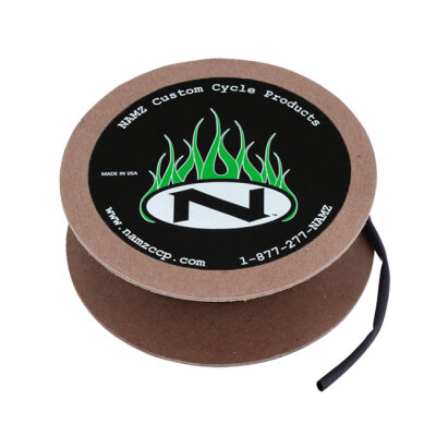 NAMZ, heat shrink tube. 25ft roll, 3/16" (4.76mm). Black | Lieferumfang: Nur ein Teil des abgebildeten Artikels.