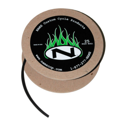 NAMZ, heat shrink tube. 25ft roll, 1/4" (6.35mm). Black | Lieferumfang: Nur ein Teil des abgebildeten Artikels.