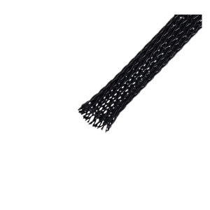 NAMZ, braided flex sleeving. Black, 1/4" (6.35mm) ID | Lieferumfang: Nur ein Teil des abgebildeten Artikels.