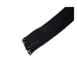 NAMZ, braided flex sleeving. Black, 1/2" (12.7mm) ID | Lieferumfang: Nur ein Teil des abgebildeten Artikels.