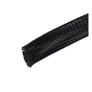 NAMZ, braided flex sleeving. Black, 3/4" (19mm) ID | Lieferumfang: Nur ein Teil des abgebildeten Artikels.