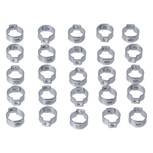 Crimp hose clamp, 5/8 (16.00mm) ID. Zinc | Lieferumfang: Nur ein Teil des abgebildeten Artikels.