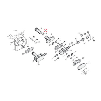 Roll pin. Generator & oil pump XL | Lieferumfang: Nur ein Teil des abgebildeten Artikels.