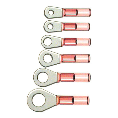 Standard Co, Ring terminal connectors #6. Red | Lieferumfang: Nur ein Teil des abgebildeten Artikels.
