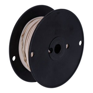 Wire on spool, 10 gauge. 100 ft. White | Lieferumfang:...