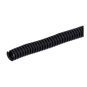 PVC split wiring loom. 50ft, 1/4" I.D. (6.35mm). Black | Lieferumfang: Nur ein Teil des abgebildeten Artikels.