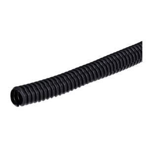 PVC split wiring loom. 50ft, 3/8" I.D. (9.53mm). Black | Lieferumfang: Nur ein Teil des abgebildeten Artikels.