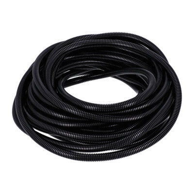 PVC split wiring loom. 50ft, 7/16" I.D. (11.1mm). Black | Lieferumfang: Nur ein Teil des abgebildeten Artikels.