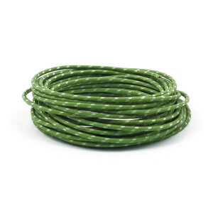 Classic cloth covered wiring, 25ft. roll. Green/white |...