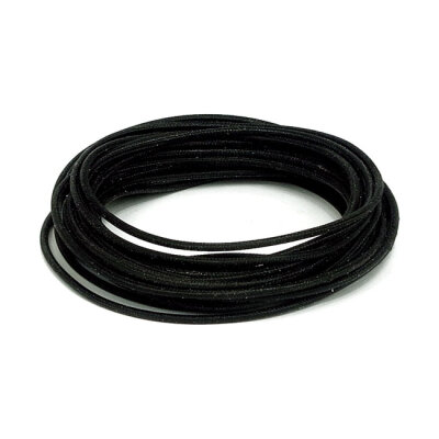 Classic cloth covered wiring, 25ft. roll. Black | Lieferumfang: Nur ein Teil des abgebildeten Artikels.