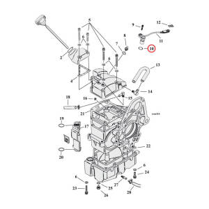 James, O-ring speedo sensor/cooling jet/oil line fitting | Lieferumfang: Nur ein Teil des abgebildeten Artikels.