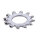 Chrome external lockwasher, #10 - 25 pack | Lieferumfang: Nur ein Teil des abgebildeten Artikels.