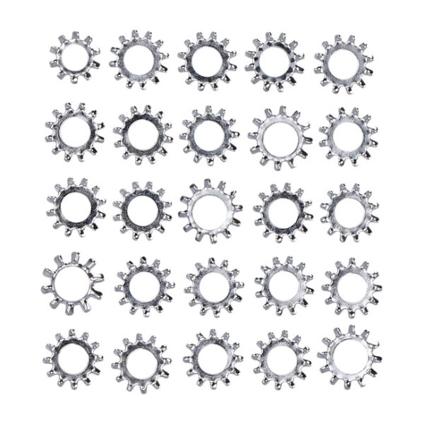 Chrome int. lockwasher, 5/16 inch - 25 pack | Lieferumfang: Nur ein Teil des abgebildeten Artikels.
