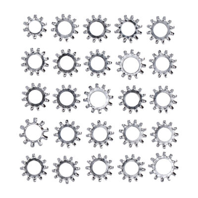 Chrome int. lockwasher, 5/16 inch - 25 pack | Lieferumfang: Nur ein Teil des abgebildeten Artikels.