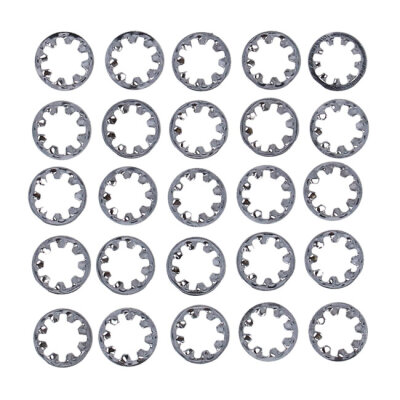 Chrome ext. lockwasher, 1/4 inch - 25 pack | Lieferumfang: Nur ein Teil des abgebildeten Artikels.